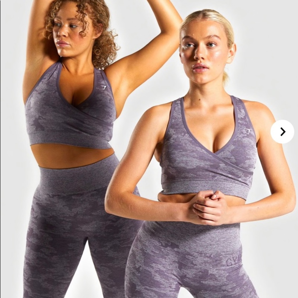Gymshark Camo Seamless Sports Bea